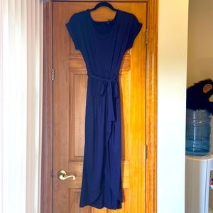 Blue midi dress